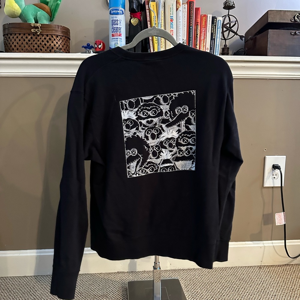 Black Kaws x Uniqlo Sweatshirt | New | Size: M